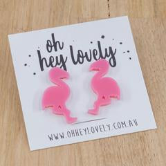 Flamingo Statement Studs