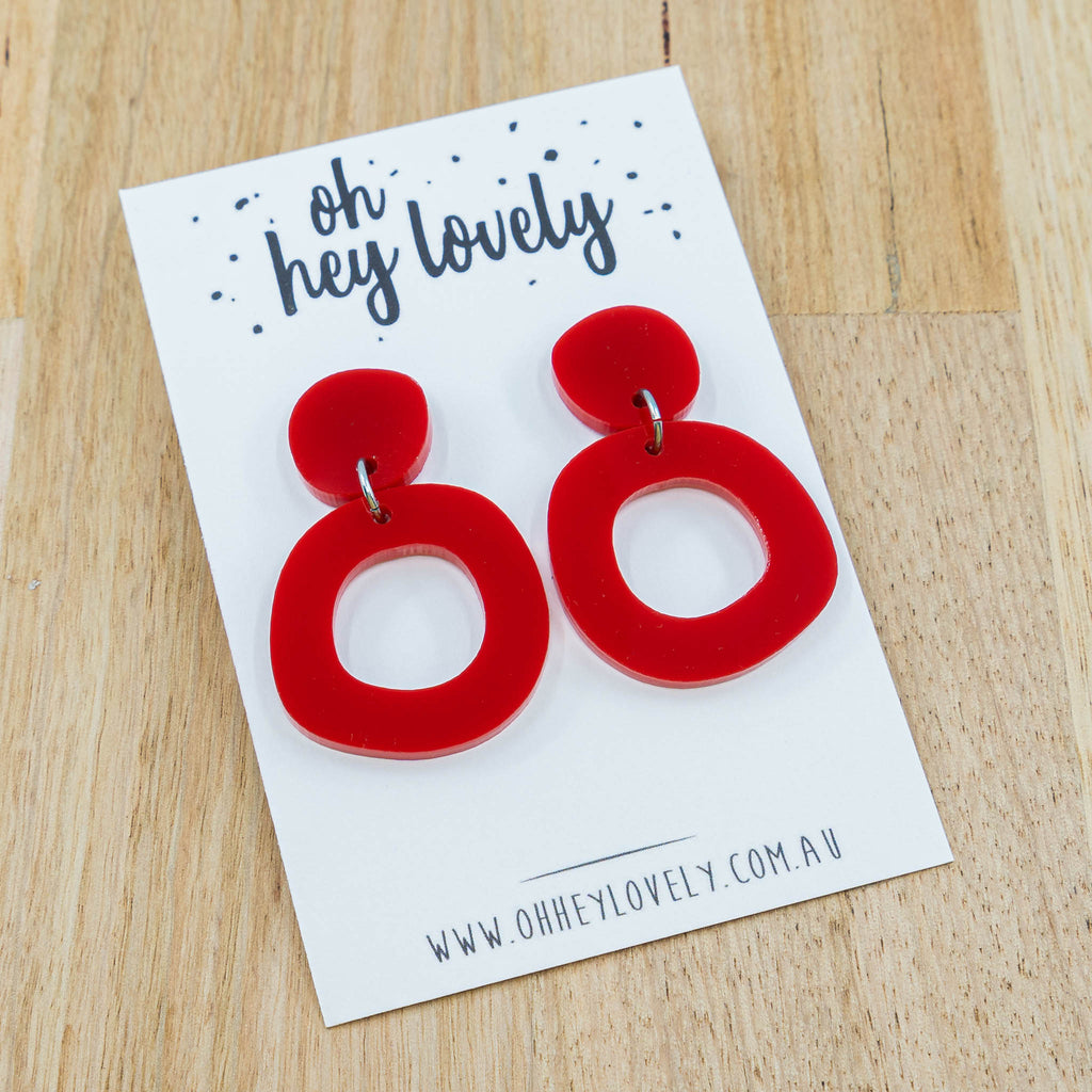 Loopsy Earrings - Rouge