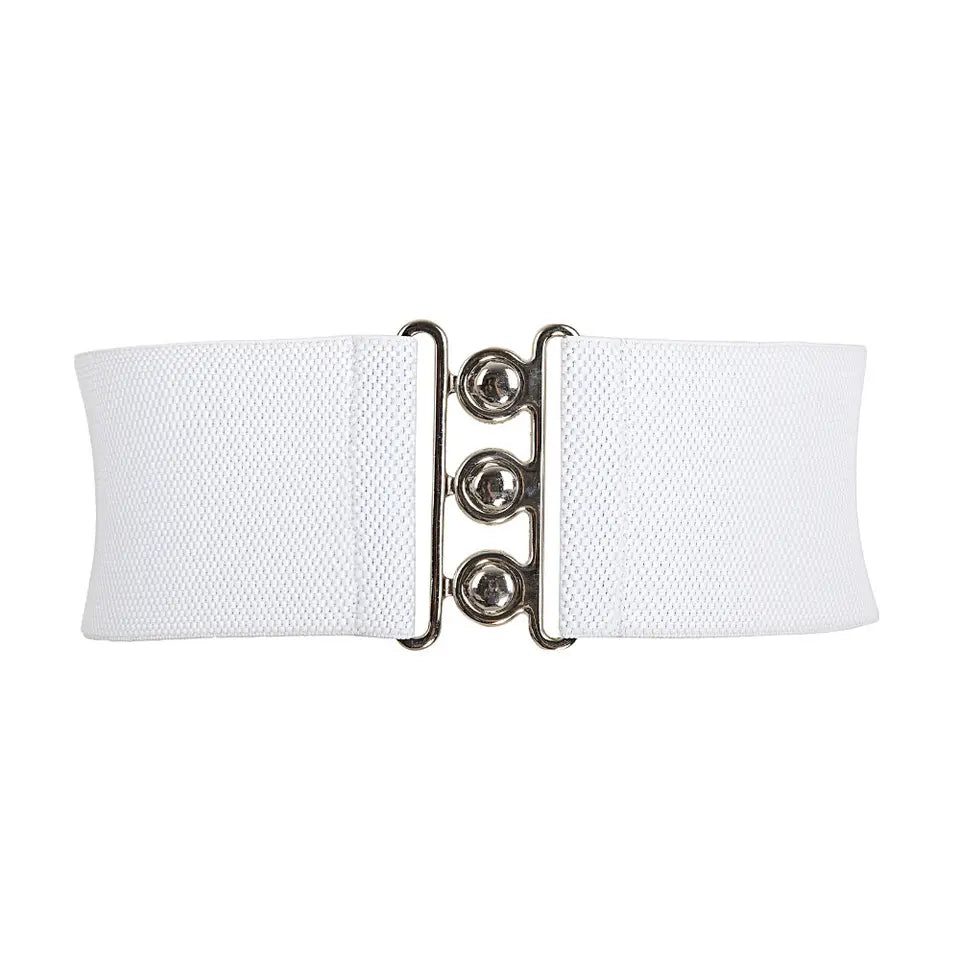 50s Cinch Belt - White