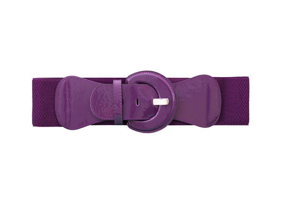 Bella Patent Belt - Purple