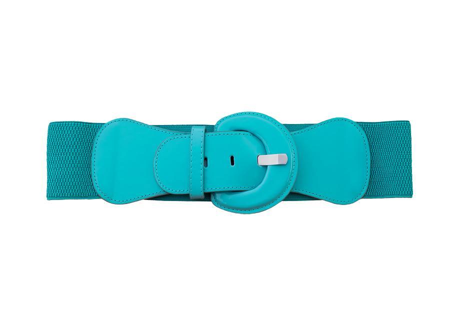 Bella Patent Belt - Turquoise