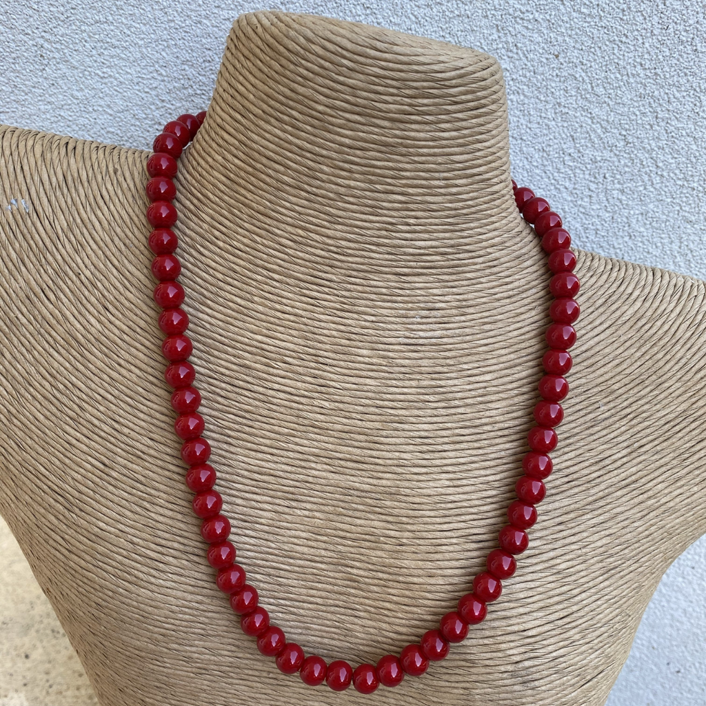 Necklace Red 8mm