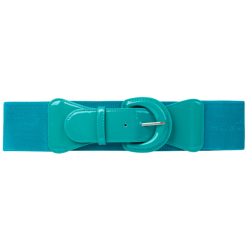 Bella Patent Belt - Tiffany