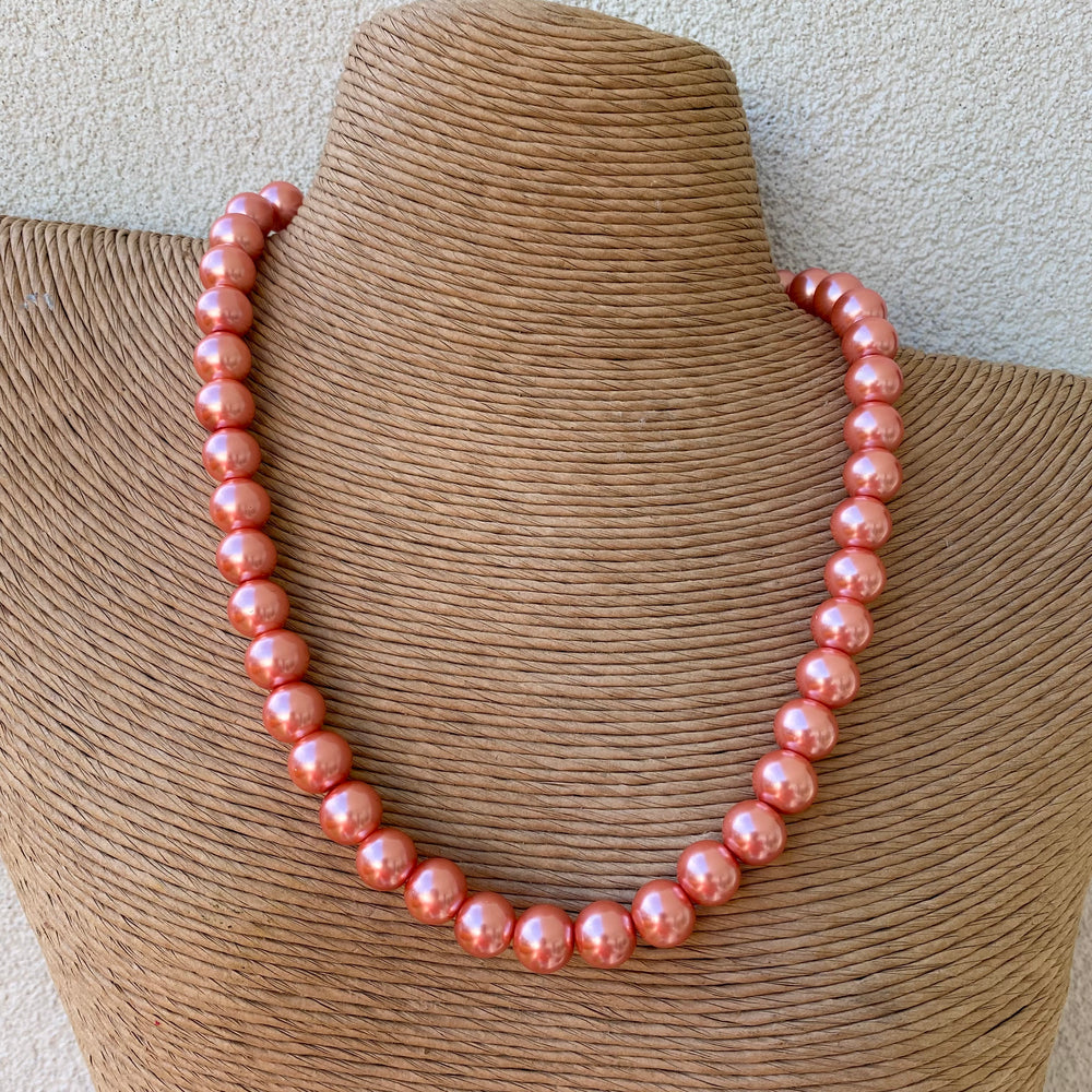 Necklace Apricot Pearl