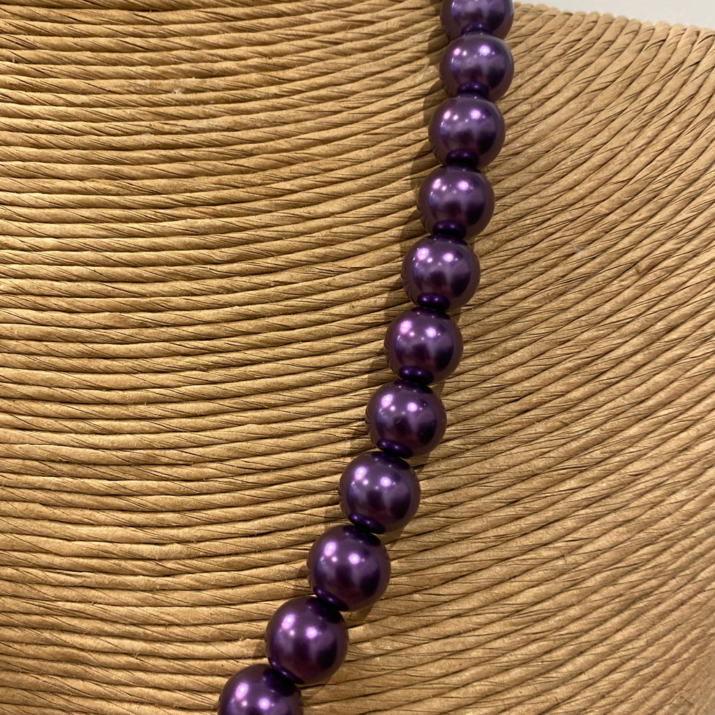 Necklace Purple Pearl