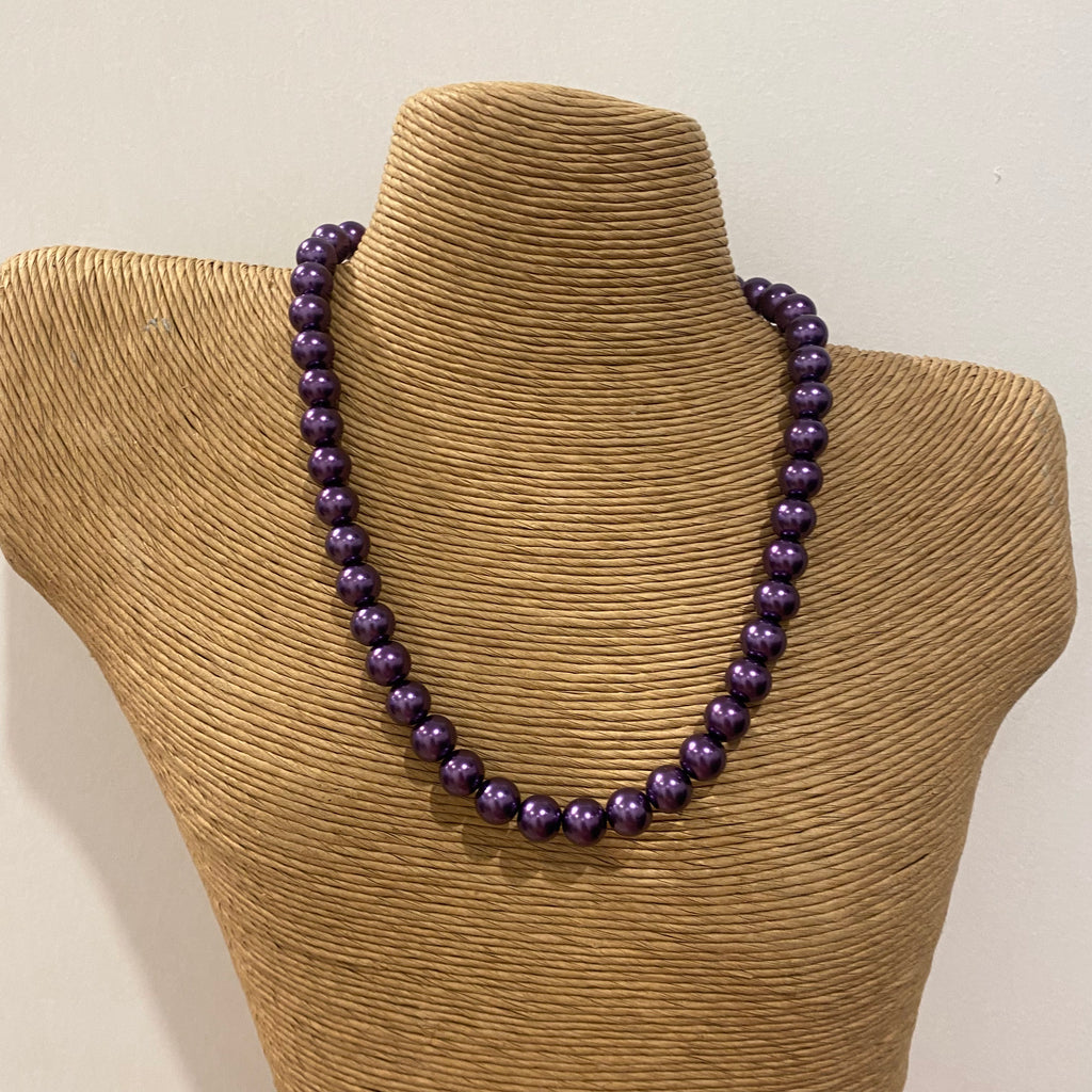Necklace Purple Pearl