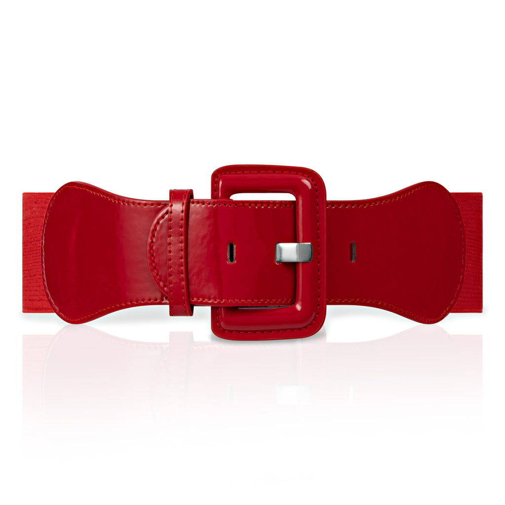 Jean 50s Stretch Belt - Red