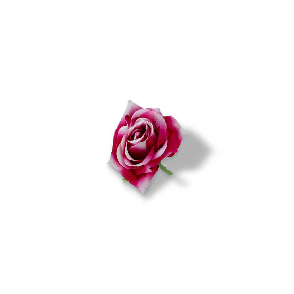 Pink Velvet Hair Rose - Small