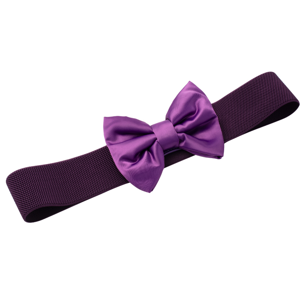 50s Bow Belt - Grape
